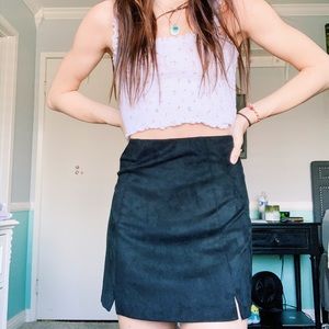 Suede Brandy Melville skirt!